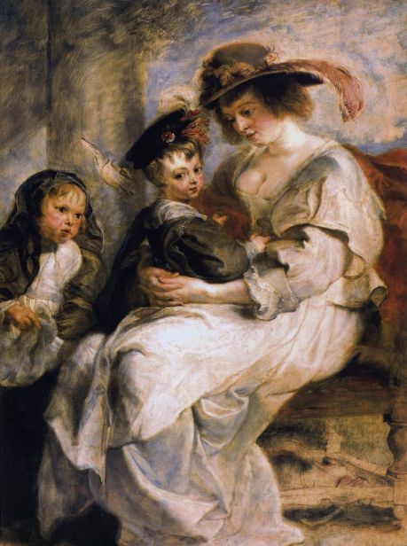 Helena Fourment with Two of Her Children by Peter Paul Rubens