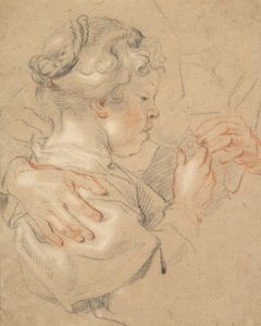 Study of a Young Girl Drinking from a Glass