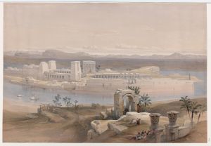 General view of the Island of Philæ, Nubia. Nov. 18th, 1838.