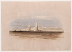 Statues of Memnon, Thebes. Dec. 4th, 1838.