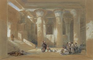 The Grand Portico at the Temple at Esneh, Egypt