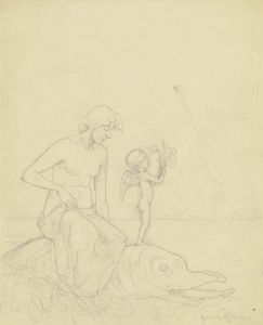 Venus auf dem Delphin