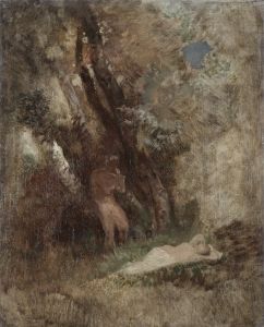Faun and Nymph in the Woods