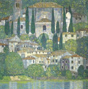 Church In Cassone – Landscape With Cypresses