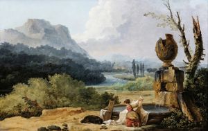 Washerwoman In A Landscape