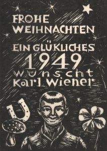 Frohe Weihnachten Ein glückliches 1949 wünscht