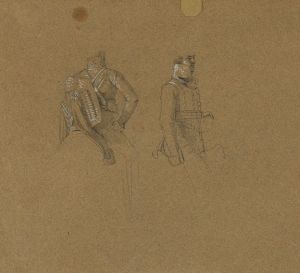 Porträtstudie zu ‘Erzherzog Karl mit seinem Stab in der Schlacht bei Aspern’