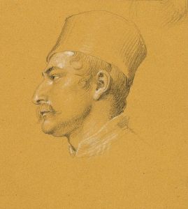 Porträtstudie zum ‘Ausfall Nikolaus Zrinys vor der Festung Szigeth’