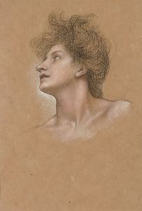 Study of a woman’s head