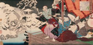 A New Selection of Strange Events; Taira No Kiyomori Seeing Skulls in the Snowy Garden