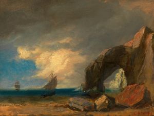 Meeresküste mit Fischerbooten