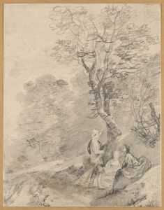 Wooded Landscape with Group of Figures