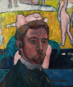 Autoportrait au tableau ‘Baigneuses à la vache rouge’