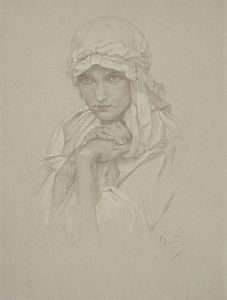 Portrait of the Artist’s Daughter in Slavic Dress