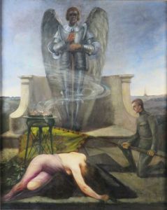 Ehrung an einem Heldendenkmal