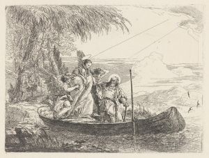 The Madonna, Child and Angels Entering the Boat