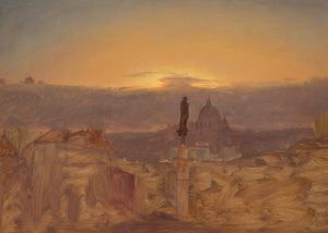 St. Peter’s Basilica from the Pincio, Rome