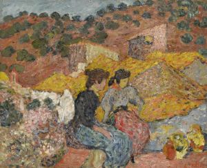 Espagnoles à la fontaine