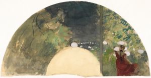 Singer in a Parisian garden café