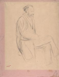 Édouard Manet Seated, Right Profile