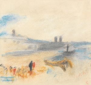 Port with Moored Steamship