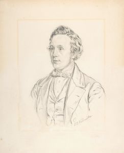 Portrait of Franz Jauner , Theater Director and Actor in Vienna