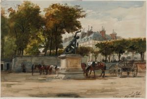 Artilleurs aux Tuileries, 9 juillet 1871.