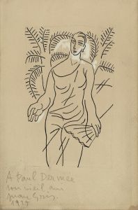 Femme à l’ éventail