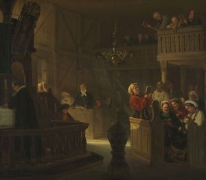 Service in a Norwegian Country Church