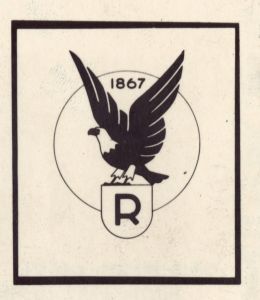 Logo for Ruppert Beer with eagle