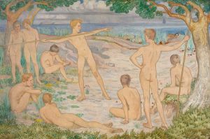 Javelin Throw, Sketch for a Mural