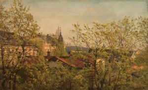 Fra ateliervinduet i mai, Majorstuveien 8