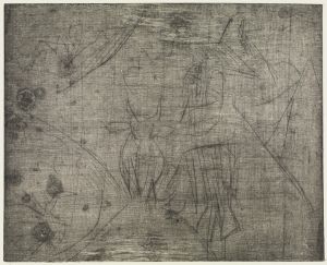 Kühe und Hirt in den Bergen