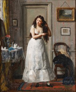 At Her Toilette