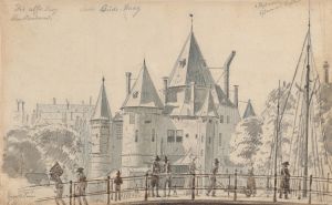 The Oude Waag in Amsterdam Seen from the North-East