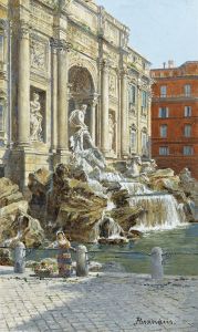 La fontaine de Trevi à Rome