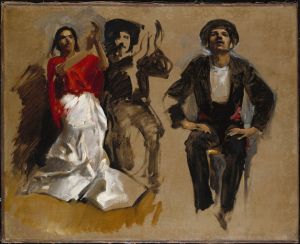 Study for Seated Figures for ‘El Jale’