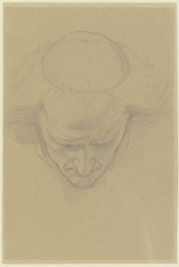 Gesenkter Kopf eines Cardinal Penitenziario maggiore, in der heiligen Woche zu St. Peter in Rom