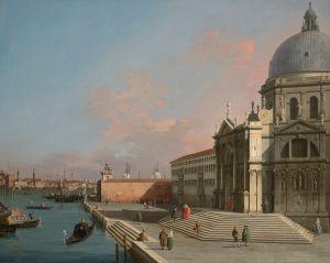 Venice, the Grand Canal looking East with Santa Maria della Salute